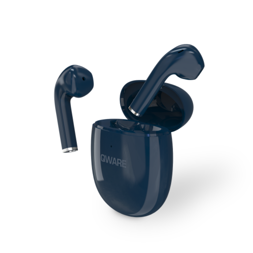 Qware Sound Wireless Earbuds - Blauw