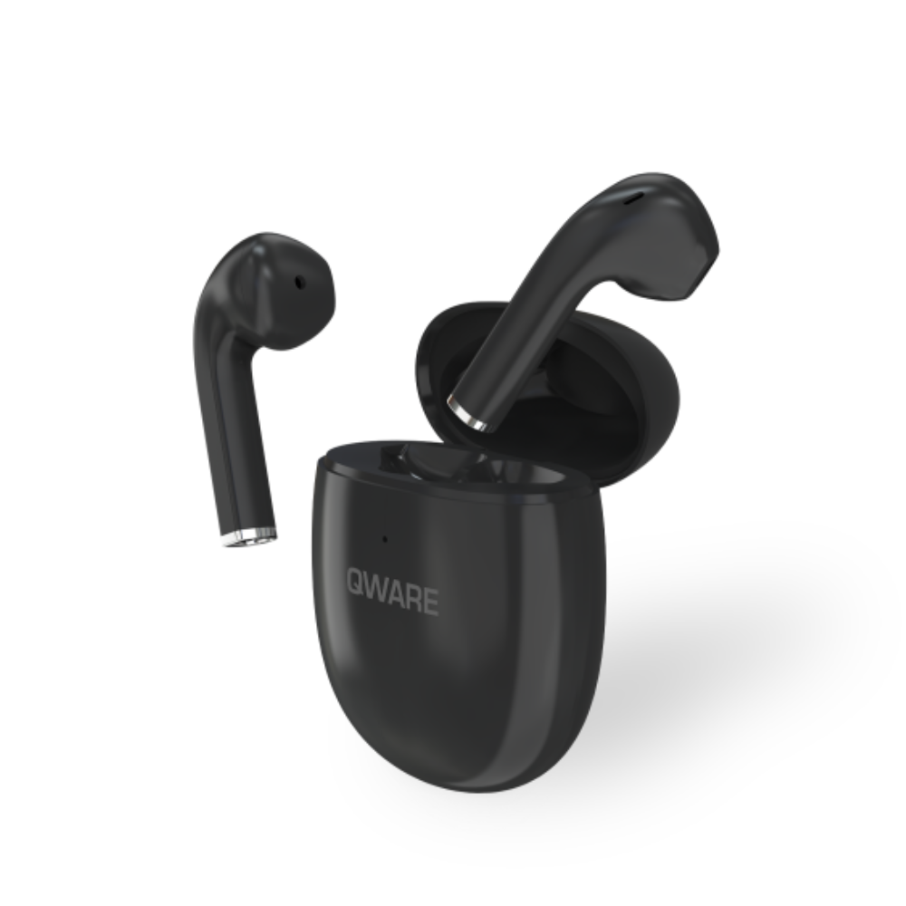 Qware Sound Wireless Eardbuds - Zwart