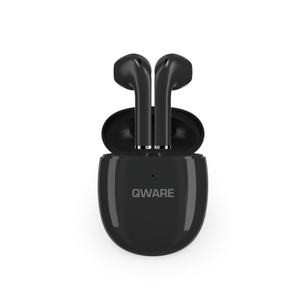 Qware Sound Wireless Eardbuds - Zwart