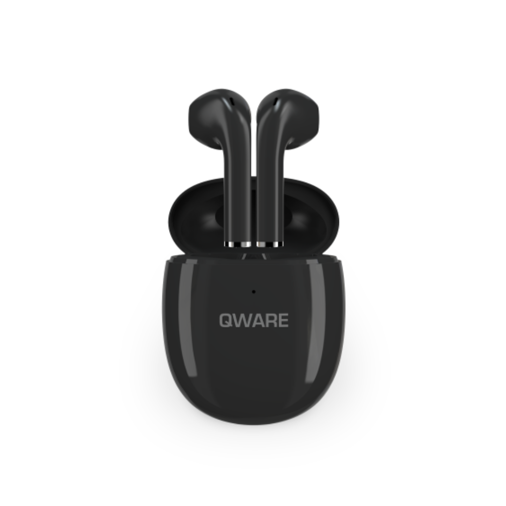 Qware Sound Draadloze Oordopjes - Zwart