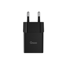 Load image into Gallery viewer, Qware Mini Dual Charger (USB-C/A) with PowerDelivery - Black
