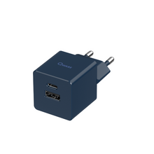 Laad afbeelding in Galerijviewer, Qware Mini Dual Charger (USB-C/A) met PowerDelivery - Blauw
