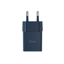 Load image into Gallery viewer, Qware Mini Dual Charger (USB-C/A) with PowerDelivery - Blue
