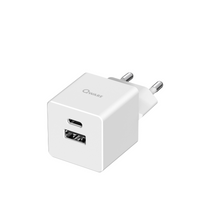 Laad afbeelding in Galerijviewer, Qware Mini Dual Charger (USB-C/A) met PowerDelivery - Wit
