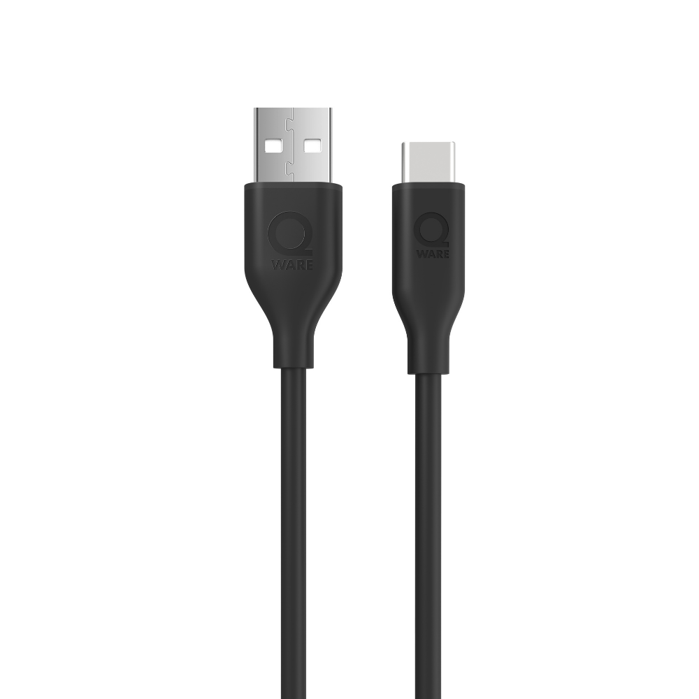 Qware USB-A to USB-C Cable - Black