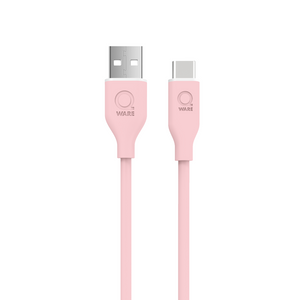 Qware USB-A to USB-C Cable - Pink