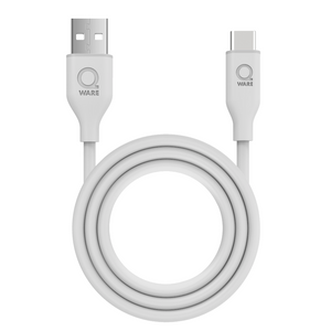 Qware USB-A to USB-C Cable - White