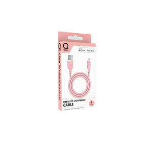 Qware USB-A to 8-Pins/Lightning Charge Cable - Pink