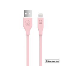 Load image into Gallery viewer, Qware USB-A to 8-Pins/Lightning Charge Cable - Pink
