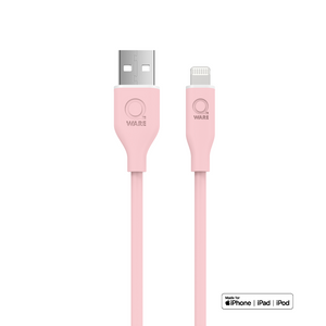 Qware USB-A to 8-Pins/Lightning Charge Cable - Pink