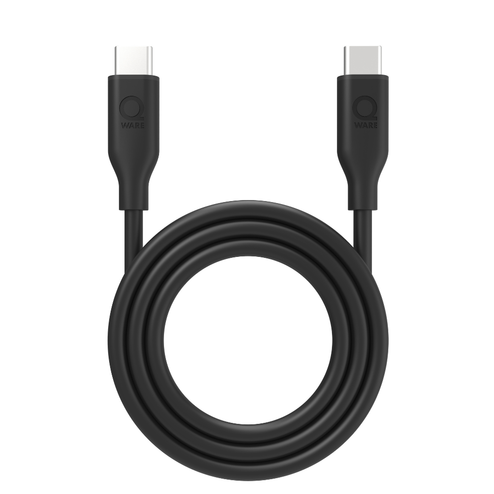 Qware USB-C to USB-C Fast-Charge Cable - Black