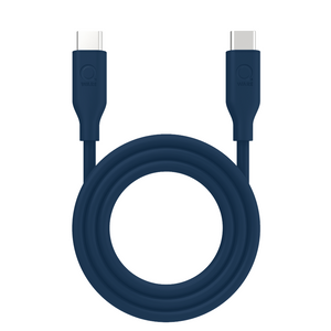 Qware USB-C naar USB-C snellaadkabel - Blauw