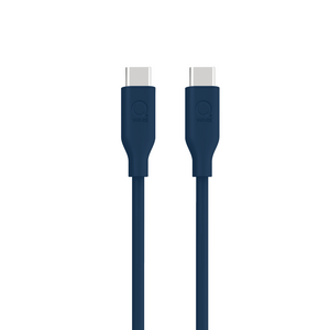 Qware USB-C naar USB-C snellaadkabel - Blauw