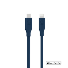 Laad afbeelding in Galerijviewer, Qware USB-C naar 8-pins/bliksemsnellaadkabel - Blauw
