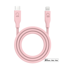 Load image into Gallery viewer, Qware USB-C to 8-Pins/Lightning Fast-Charge Cable - Pink
