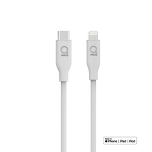 Load image into Gallery viewer, Qware USB-C to 8-Pins/Lightning Fast-Charge Cable - White
