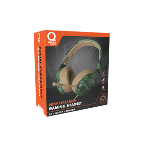 New Orleans gamingheadset - Forest Camo Groen