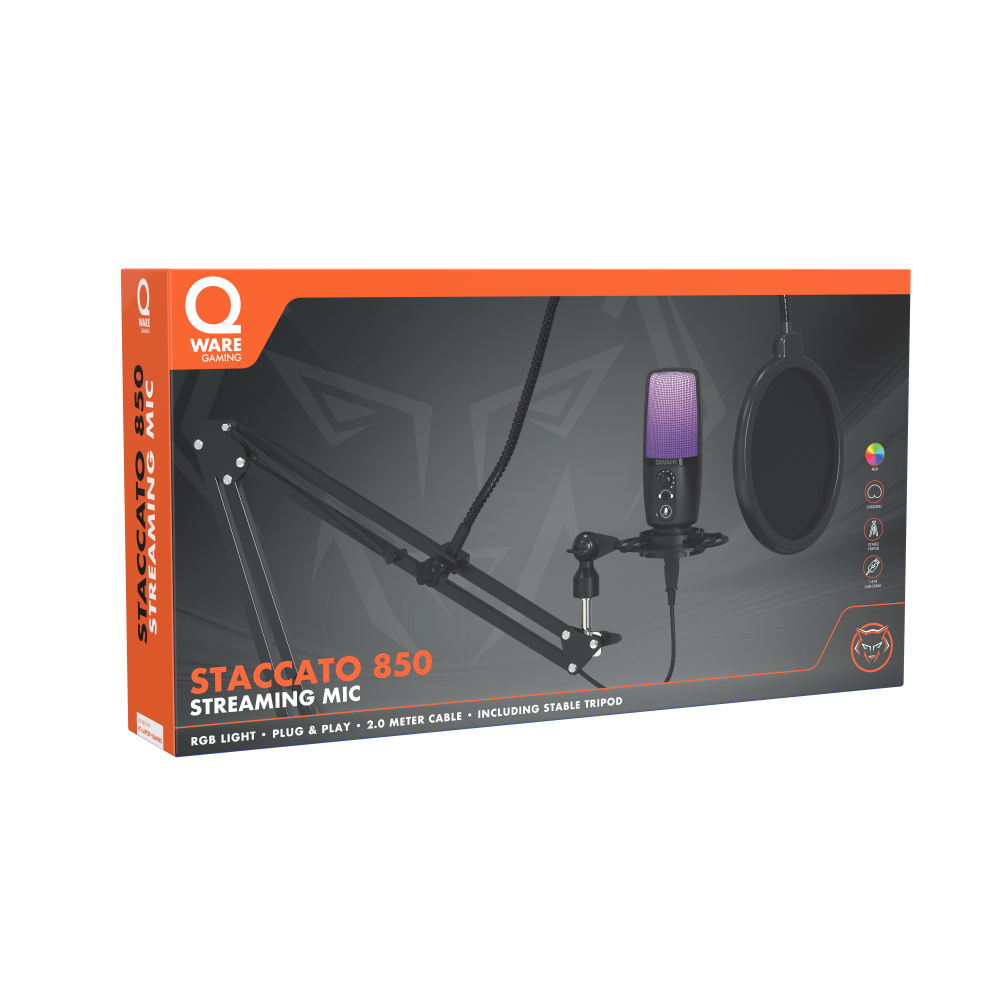 Staccato Gaming Microphone - Black