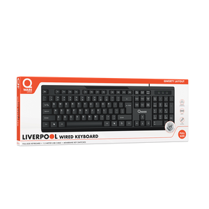 Liverpool Wired Keyboard - Black