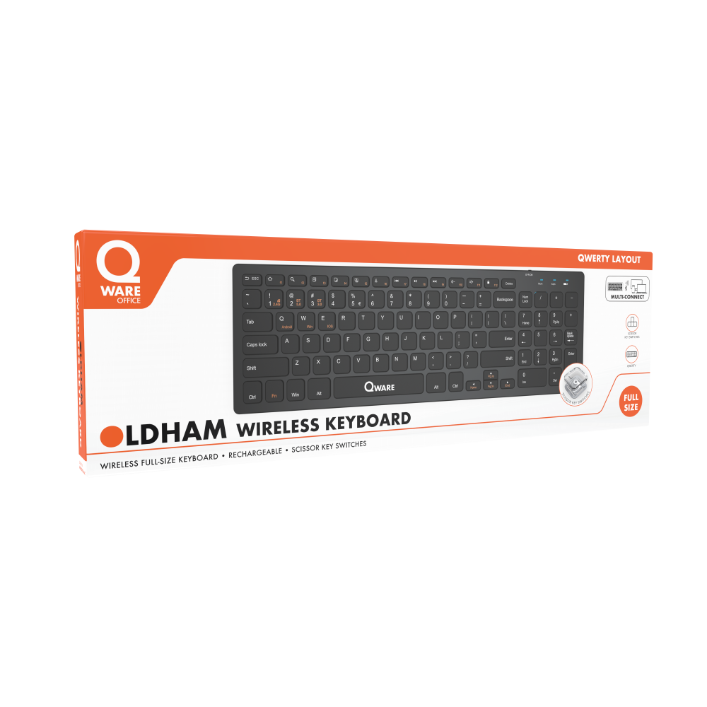 Oldham Wireless Keyboard - Black