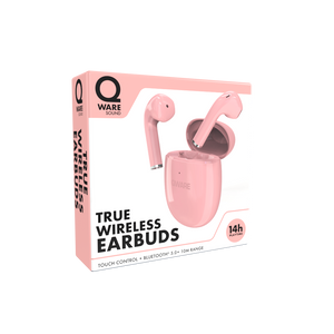 Qware Sound Wireless Earbuds - Pink