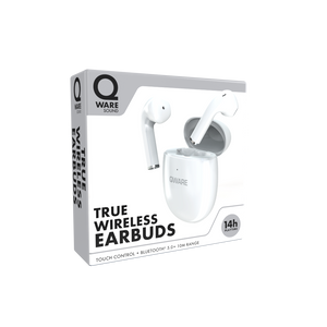 Qware Sound Wireless Earbuds - White