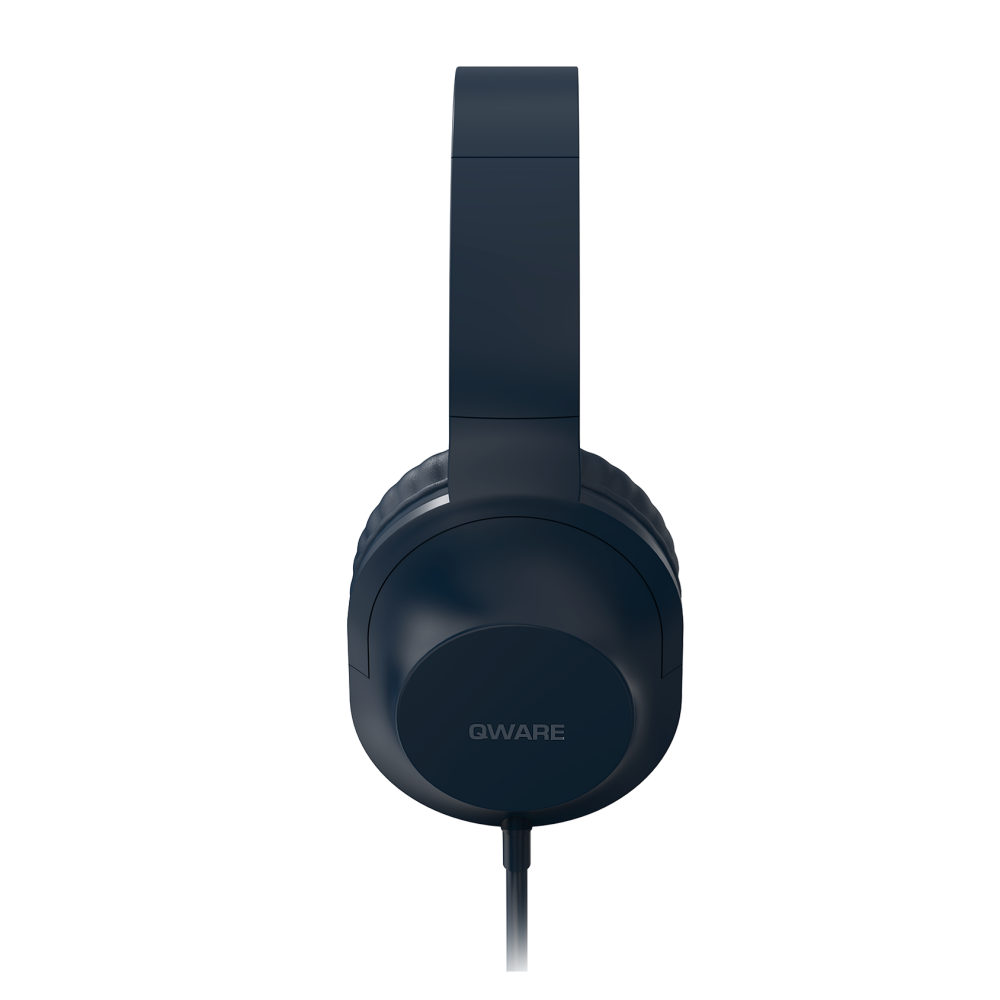 Qware Sound Wired Headphone - Blauw