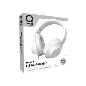 Qware Sound bedrade hoofdtelefoon - wit