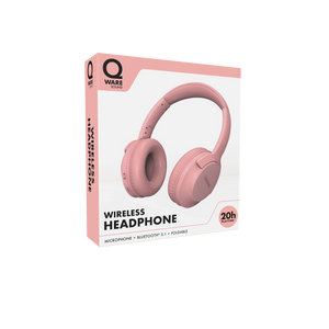 Qware Sound Wireless Headphone - Pink