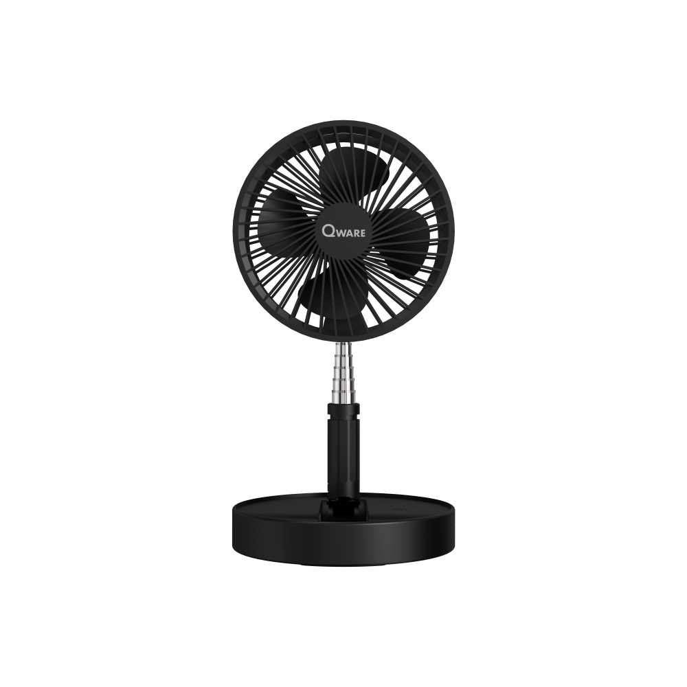 Qware - Portable Mini Desk Fan -Black