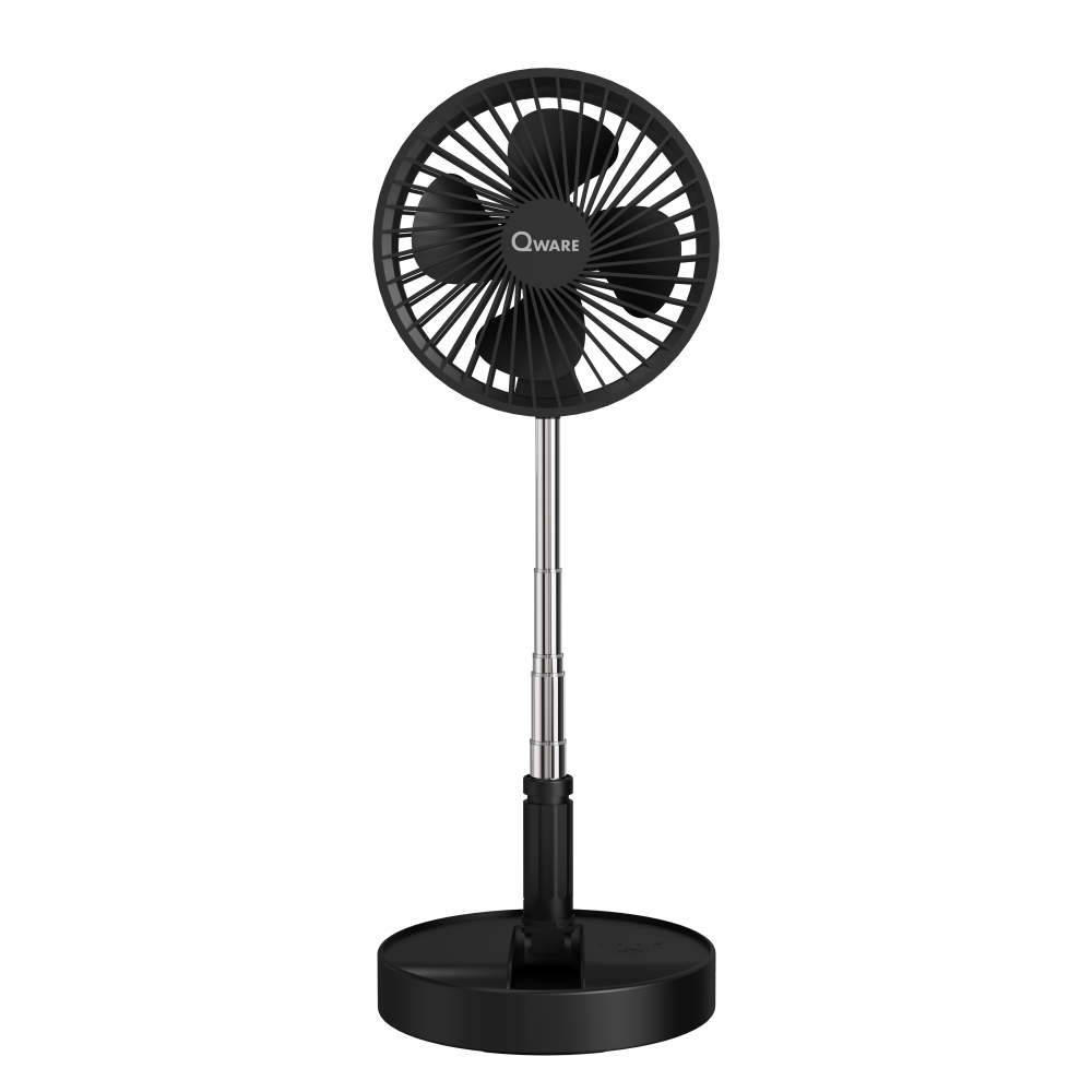 Qware - Portable Mini Desk Fan -Black