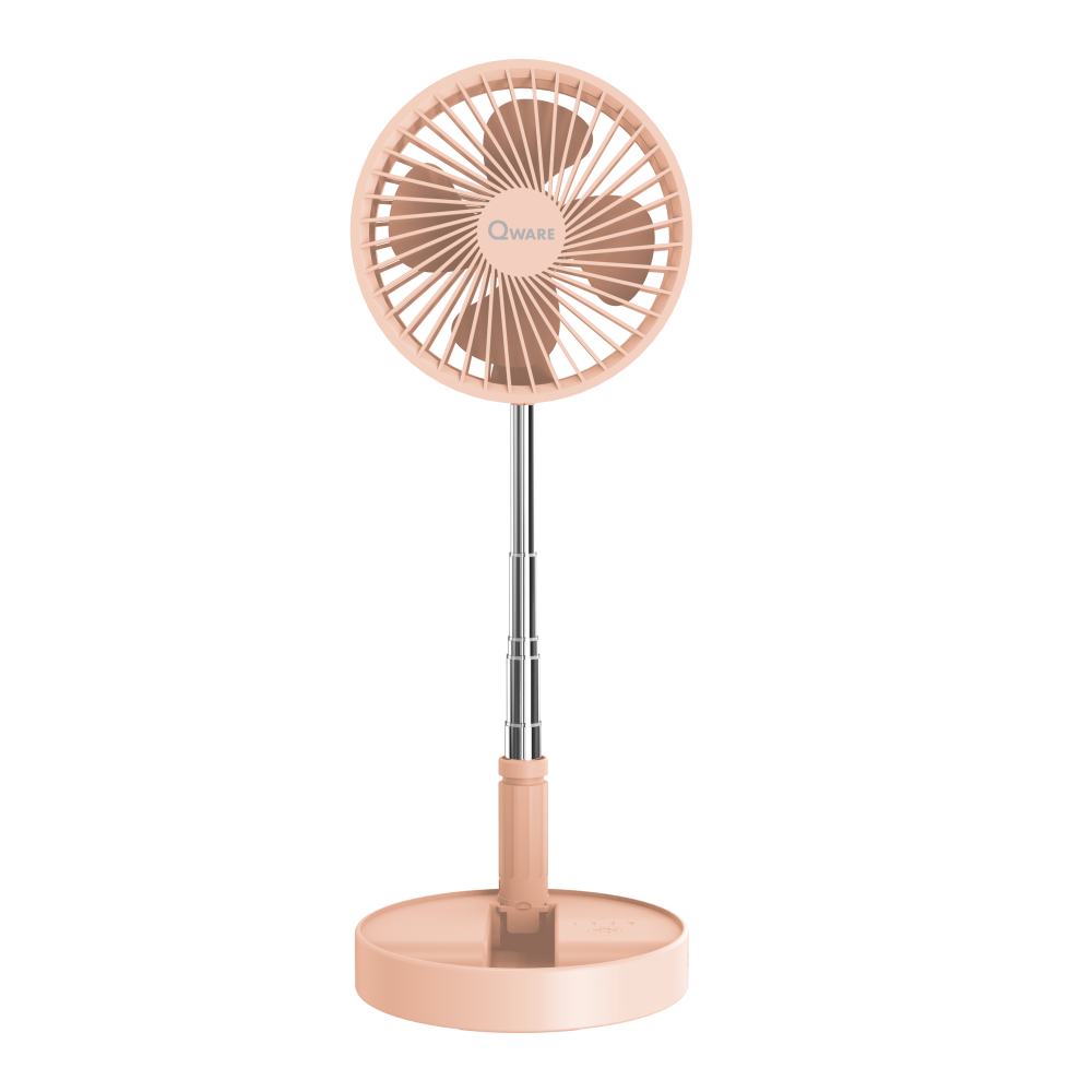 Qware - Portable Mini Desk Fan - Pink