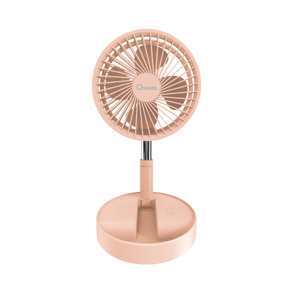 Qware - Portable Mini Desk Fan - Pink