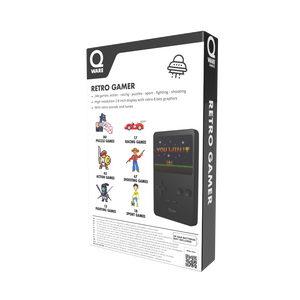 Qware Retro Gamer 2.8 inch Screen 8-Bit - Black
