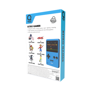 Qware Retro Gamer 2,8 inch Scherm 8-Bit - Blauw