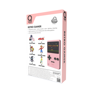 Qware Retro Gamer 2,8 inch Scherm 8-Bit - Roze
