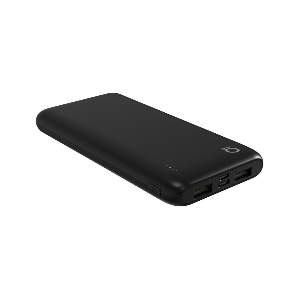 Qware 10.000 mAh Powerbank - Black