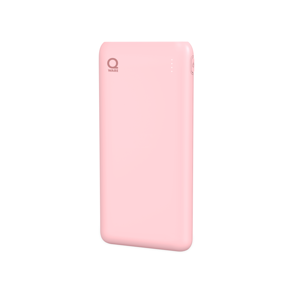 Qware 10.000 mAh Powerbank - Pink