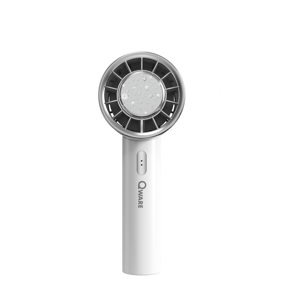 Qware - Handheld Ice Fan - White