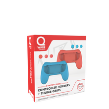 Load image into Gallery viewer, Controller Holders + Thumb Grips - Blue + Red
