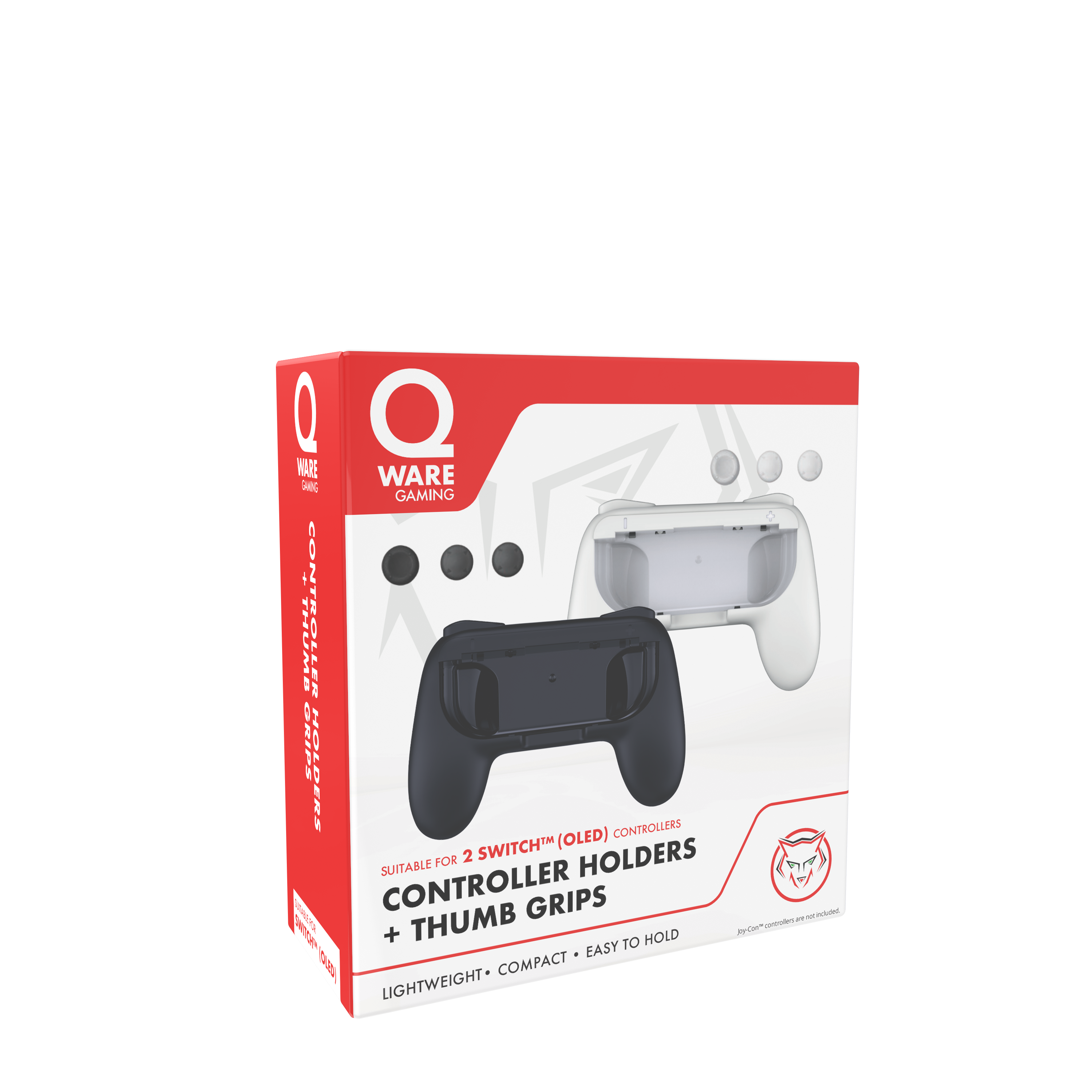 Controller Holders + Thumb Grips - Black + White